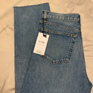 ReDone High Rise Stove Pipe Jeans